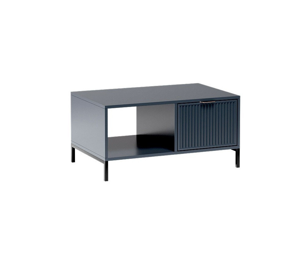 Couchtisch mit Schublade, Metallbeine, Indigo, MAISON 06 Couchtisch mit Schublade, Metallbeine, Indigo, MAISON 06