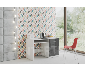 MAJA Schreibtisch 120 Jugendschreibtisch mit Schubladen, ohne Aufsatz, Farbvarianten glänzend