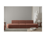3-Sitzer-Sofa mit abgerundeten Ecken, dekorative Borte, Sofa AVIO S6