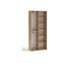 Schiebetürenschrank 90 cm mit Spiegel, Kleiderschrank, Garderobenschrank, Artisan Eiche, MARIETTA
