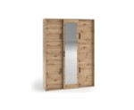 Schrank 150 cm mit Spiegel an einer Schiebetür, Kleiderschrank Artisan Eiche, Garderobenschrank MARIETTA Schrank 150 cm mit Spiegel an einer Schiebetür, Kleiderschrank Artisan Eiche, Garderobenschrank MARIETTA