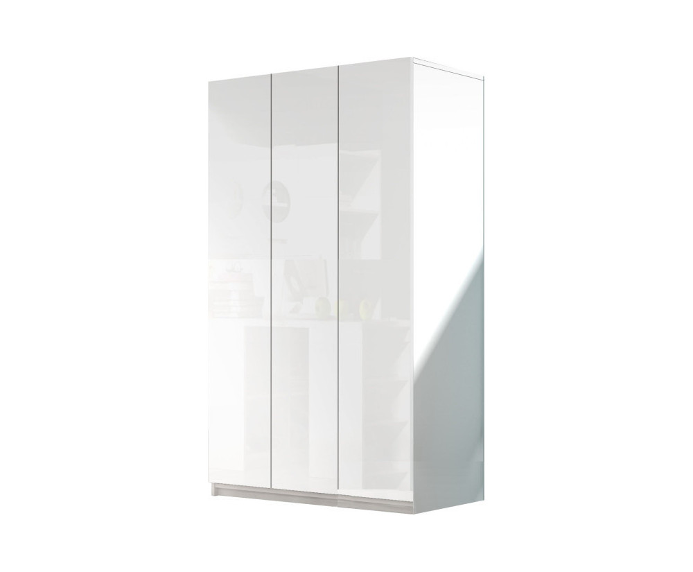 Schrank 120 cm, 3-türig, Kinderschrank, Kleiderschrank in Hochglanz, MAJA 3