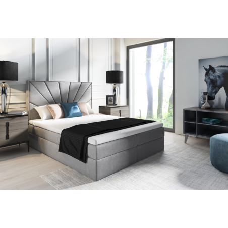 Boxspringbett 140, 160, 180, 200x200 cm, Ehebett, Hotelbett, mit Bettkasten, MAGNUS 18A