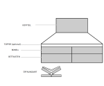 Boxspringbett 140x200 cm für Dachschräge mit Bettkasten und Hotelkomfort, Kontinentalbett MAGNUS 6A