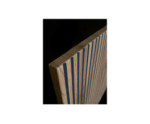 Nachttisch mit Front 3D LED-Schublade mit Lamellen schwarz/Wotan-Eiche, EVITA S54