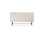 Kommode 3-türig mit Schubladen im Loft-Stil, beige, EMI 3D3S
