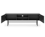 Möbelset für Wohnzimmer im Loft-Stil, Farbton schwarz, EMI 