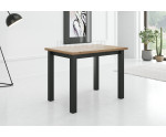 Esstisch 70 x 100 cm, Tisch NICHT ausziehbar, Eiche Craft Gold / schwarz, SZTOKHOLM