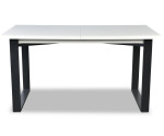 SCHNELLER VERSAND! Industrieller Esstisch 80x150-190 cm, Tisch im Loft-Stil, Metallgestell, Tischplatte weiß, MODERN M6 SCHNELLER VERSAND! Industrieller Esstisch 80x150-190 cm, Tisch im Loft-Stil, Metallgestell, Tischplatte weiß, MODERN M6