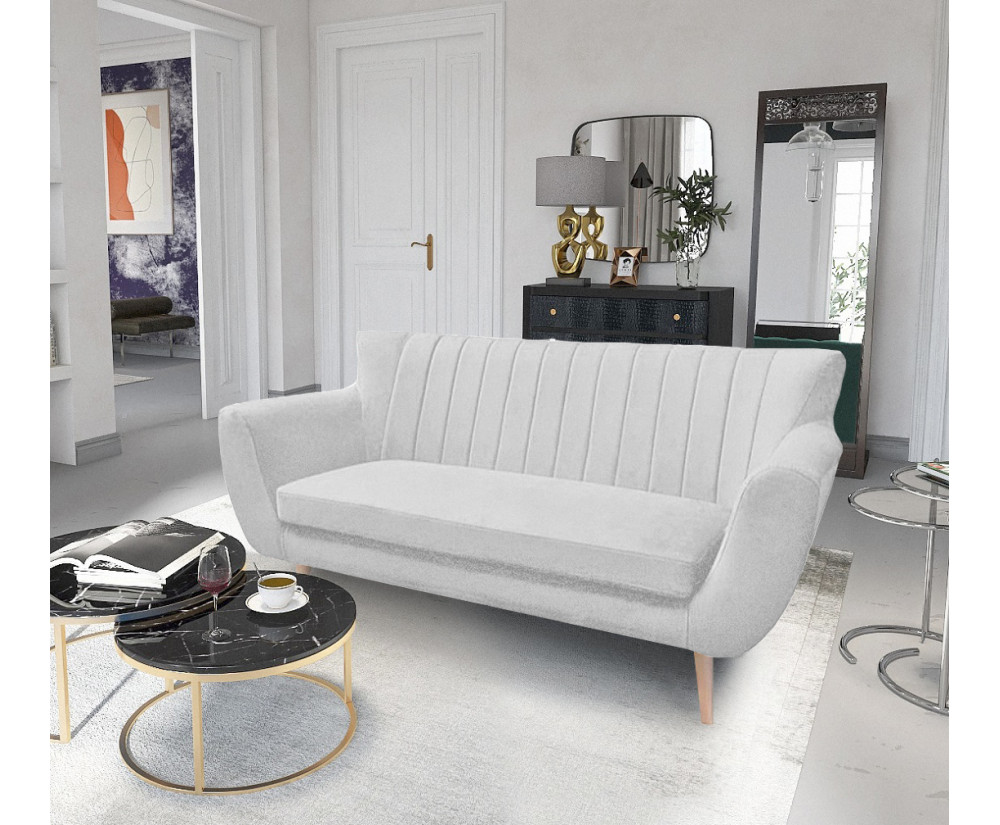 Couch, 2-Sitzer-Sofa, hölzerne Füße, Stoff Royal Velvet, ROGER R4 Couch, 2-Sitzer-Sofa, hölzerne Füße, Stoff Royal Velvet, ROGER R4