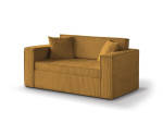 Stilvolles 2-Sitzer-Sofa ausziehbar mit Schlaffunktion und Bettkasten für Wohnzimmer, Arbeitszimmer, FERRO 51