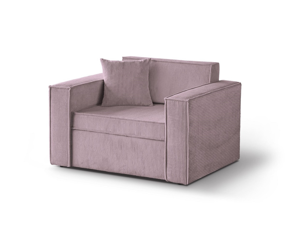 Kleines stilvolles 1-Sitzer-Sofa ausziehbar mit Schlaffunktion und Bettkasten, FERRO 52 Kleines stilvolles 1-Sitzer-Sofa ausziehbar mit Schlaffunktion und Bettkasten, FERRO 52
