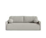 Schlafcouch mit Schlaffunktion und Bettkasten, 3-Sitzer-Sofa, Rückenkissen, TRIVIO K12