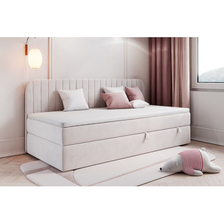 MACIUS Kinderbett 80x180 cm mit Bettkasten, Seitenblende abgerundet