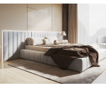Wandpolster 89x150 cm mit vertikalen Nähten 3D, Wandkissen Wandschutz  INTARO