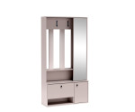 Garderoben-Set mit Spiegel, Flurgarderobe, Farbton Cashmere, SPOT