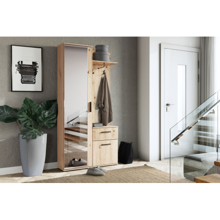 Garderoben-Set, Garderobe mit Spiegel, Artisan, LUX