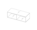 TV Schrank, Breite 100 cm, gefräste Fronten, weiß, KOLDER