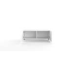 TV Schrank, Breite 100 cm, gefräste Fronten, weiß, KOLDER