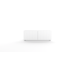 TV Schrank, Breite 100 cm, gefräste Fronten, weiß, KOLDER