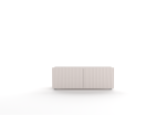 Fernsehschrank 100 cm, gefräste Fronten, TV Möbel cashmere, KOLDER