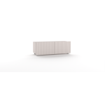 Fernsehschrank 100 cm, gefräste Fronten, TV Möbel cashmere, KOLDER