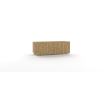 TV Schrank 100 cm, gefräste Fronten, Eiche Artisan, KOLDER