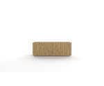 TV Schrank 100 cm, gefräste Fronten, Eiche Artisan, KOLDER