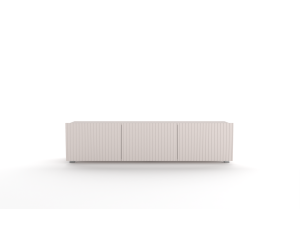TV Schrank 150 cm, gefräste Fronten, cashmere, KOLDER