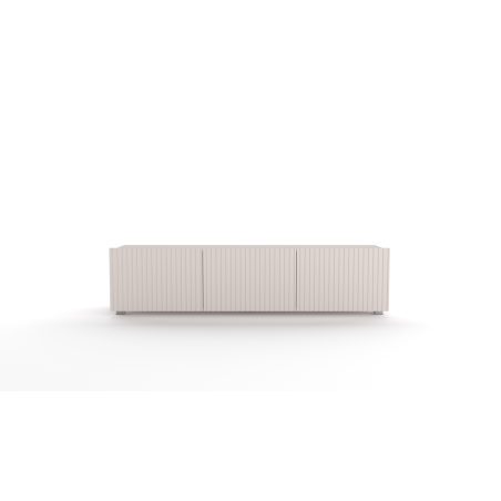 TV Schrank 150 cm, gefräste Fronten, cashmere, KOLDER