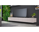 TV Schrank 150 cm, gefräste Fronten, cashmere, KOLDER