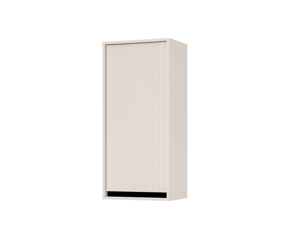 Hängeschrank, Lamellen-Fronten, sandbeige, ASTIR