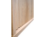 Kommode 148 cm, dreitürig, mit Schubladen, schwarze Metallfüße, Lamellen-Fronten, Eiche Evoke, ASTIR