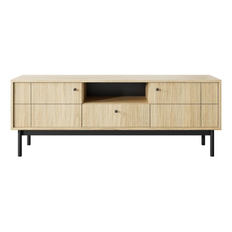 PAXOS 154 TV-Schrank, TV-Board, gefräste Fronten, Eiche Linea