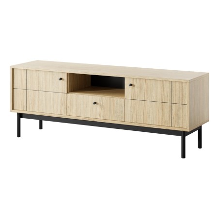 TV-Schrank, TV-Board, gefräste Fronten, Eiche Linea, PAXOS 154