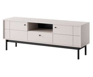 PAXOS 154 TV-Schrank, TV-Board, gefräste Fronten, Kaschmir