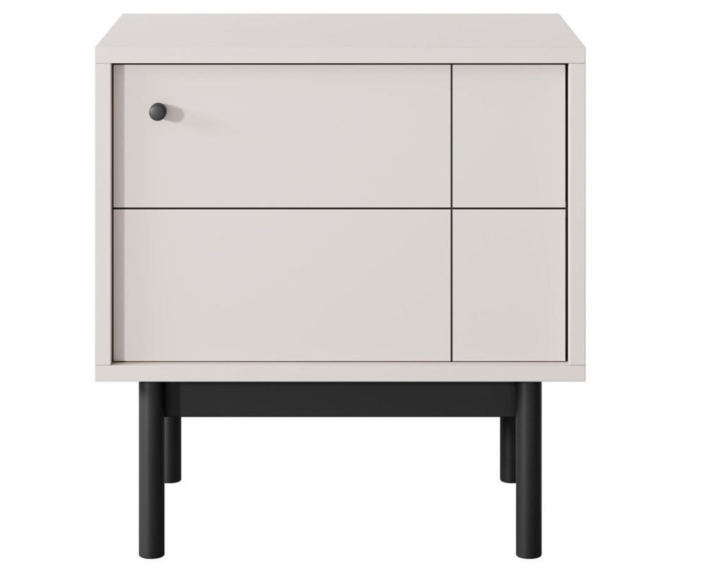 Nachttisch, gefräste Front, Kaschmir, PAXOS 54