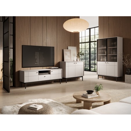 PAXOS Stilvolles Möbelset für Wohnzimmer, Kaschmir