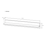ARKOS J Wandboard, Wandregal 138 cm, weiß + Grandson Eiche