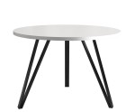 Runder Kaffeetisch Ø 67 cm, Couchtisch, Gestell schwarz, Tischplatte in drei Farbvarianten, HOLLY Runder Kaffeetisch Ø 67 cm, Couchtisch, Gestell schwarz, Tischplatte in drei Farbvarianten, HOLLY