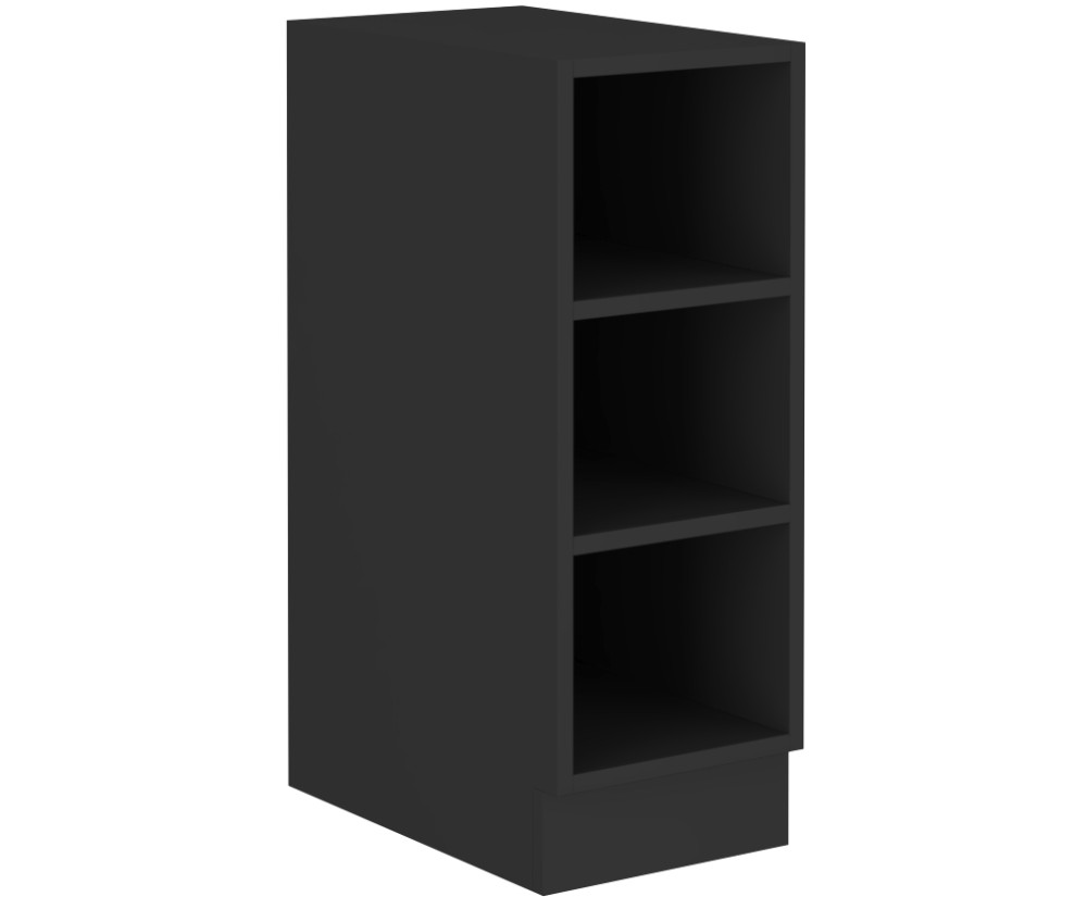 NORIS 30 D OTW BB Küchenunterschrank, Regal, schwarz matt