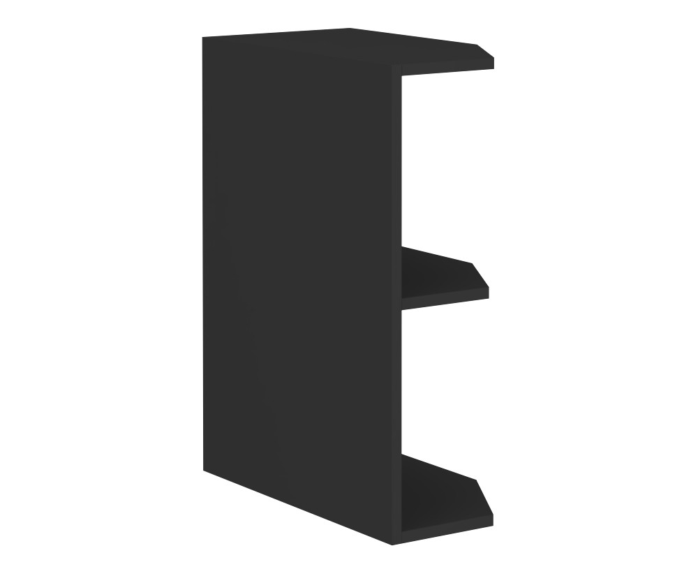 NORIS 30 D ZAK BB Küchenunterschrank, Seitenregal, schwarz matt