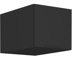 NORIS 40 NAGU-36 1F Küchenhängeschrank, Hängeschrank schwarz matt / schwarz matt