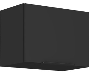NORIS 50 GU-36 1F Küchenhängeschrank, Hängeschrank schwarz matt / schwarz matt
