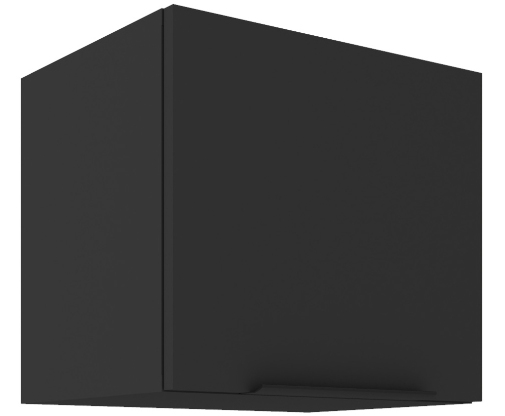 NORIS 40 GU-36 1F Küchenhängeschrank, Hängeschrank schwarz matt / schwarz matt