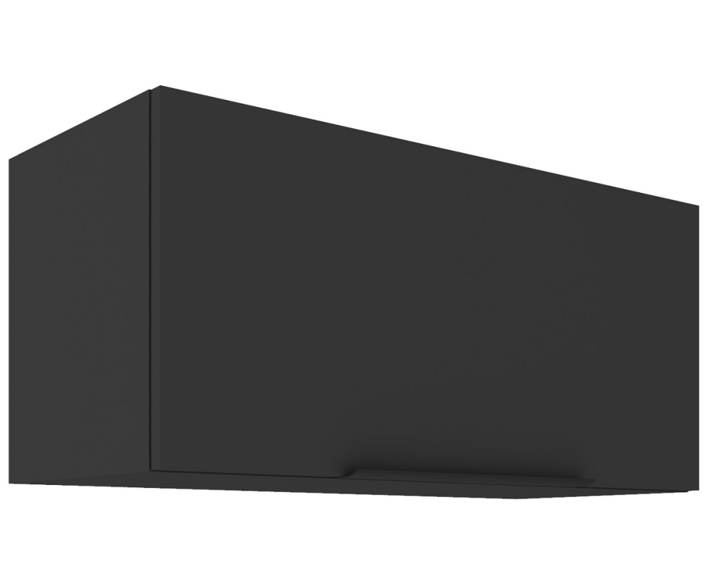 NORIS 80 GU-36 1F Küchenhängeschrank, Hängeschrank schwarz matt / schwarz matt