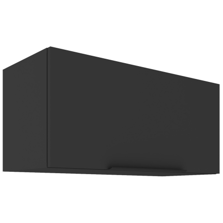 NORIS 80 GU-36 1F Küchenhängeschrank, Hängeschrank schwarz matt / schwarz matt