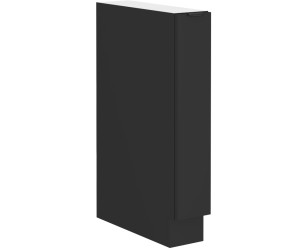 NORIS 15 D CARGO BB Küchenunterschrank, Unterschrank CARGO, schwarz matt / schwarz matt
