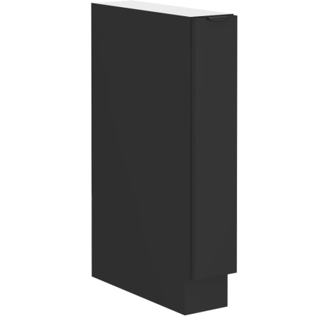 NORIS 15 D CARGO BB Küchenunterschrank, Unterschrank CARGO, schwarz matt / schwarz matt