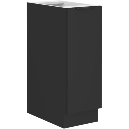 NORIS 30 D CARGO BB Küchenunterschrank, Unterschrank CARGO, schwarz matt / schwarz matt